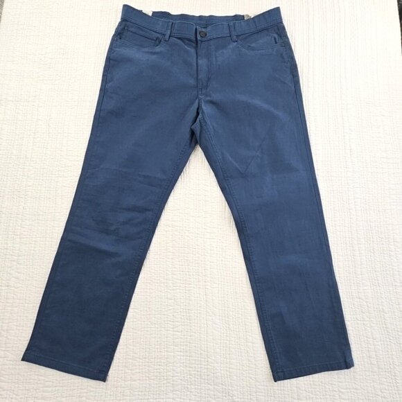 Copper & Oak Performance Pants Men's 38x30 Blue Stretch K5S817 Straight Leg NWT - Picture 1 of 16